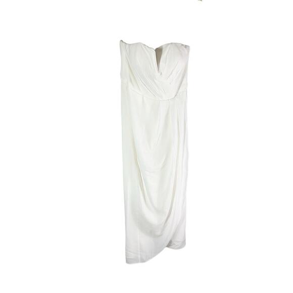 Yumi Kim Glamour Strapless White Midi Dress Size Medium - Picture 2 of 10